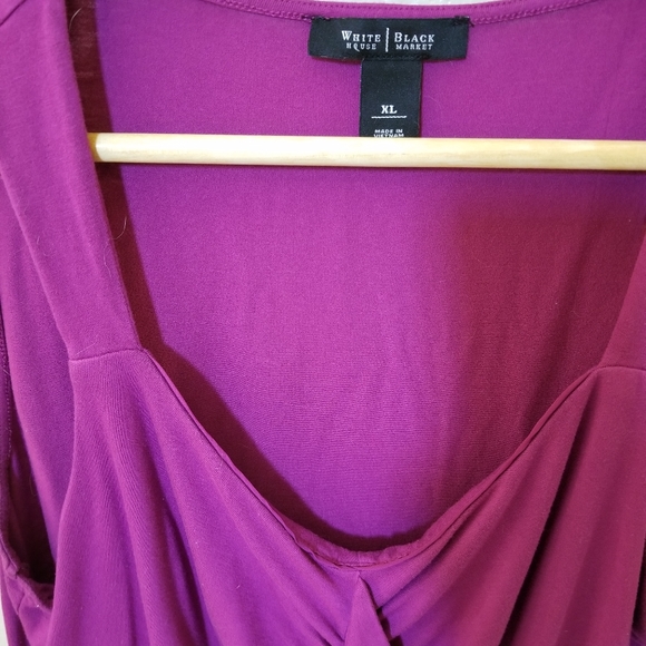 WHBM Dark Magenta Pink Sleeveless Top XL - Picture 3 of 5